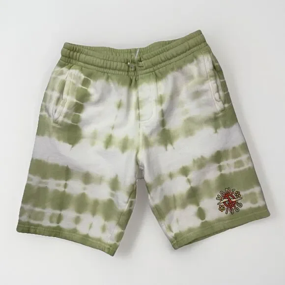 Vans Tie Dye Outfit 3 Piece Hoodie‎ Shirt Shorts Green White Youth M/L 12/14 - Picture 6 of 14